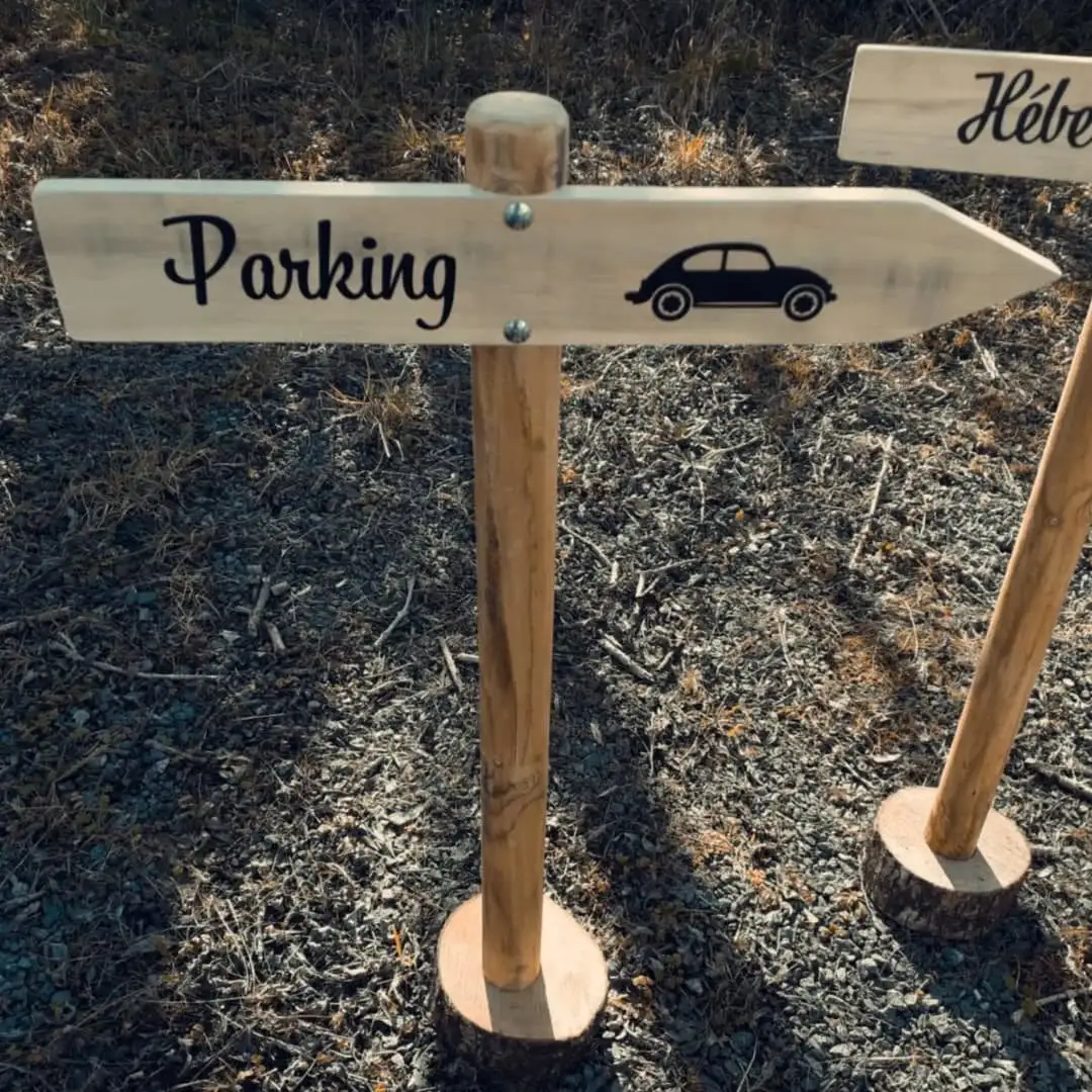 Panneau directionnel pour parking